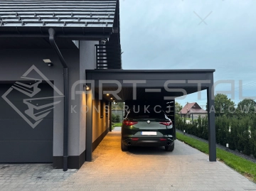 CARPORT z&nbsp;pomieszczeniem gospodarczym