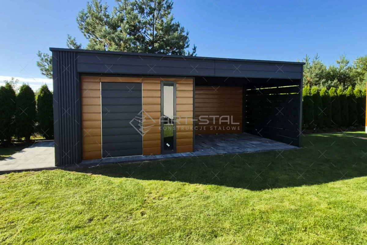 Domek ogrodowy z drewutnią